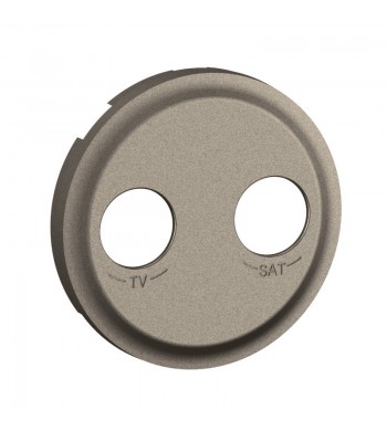 CT0392 Enjoliveur Titanium pour prise TV-SAT Céliane