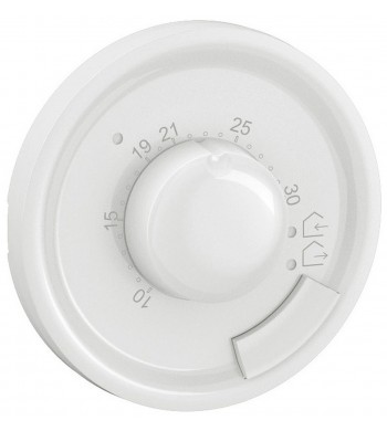 Enjoliveur Céliane Blanc thermostat d'ambiance