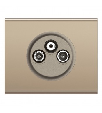 Legrand Prise TV - R - Sat Céliane Nickel Velours complete