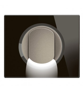 Legrand Bouton Poussoir lumineux Céliane Verre Noir