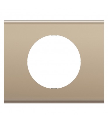 Plaque Céliane Matière - 1 poste - Nickel Satiné