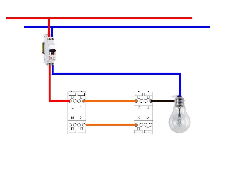 Schema Va Et Vient Electrique Branchement Et Montage Interrupteur Va Et Vient Cablage Interrupteur Va Et Vient Electrique Schema Electrique